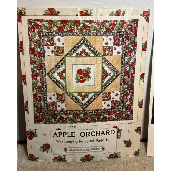 Set Of 3 Janet Page Quilt Patterns: Apple Orchard Canyon Echoes A Calico Sampler - Picture 3 of 7